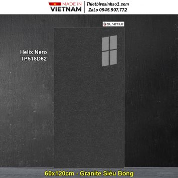 Gạch 60x120 Trung Đô Helix Nero-TP518D62