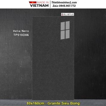 Gạch 80x160 Trung Đô Helix Nero-TP518D86