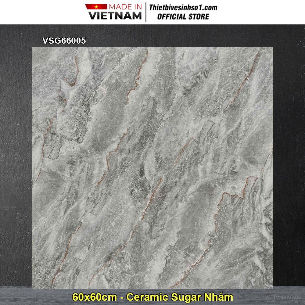 Gạch 60x60 TTC VSG66005 Vân Ghi Xám