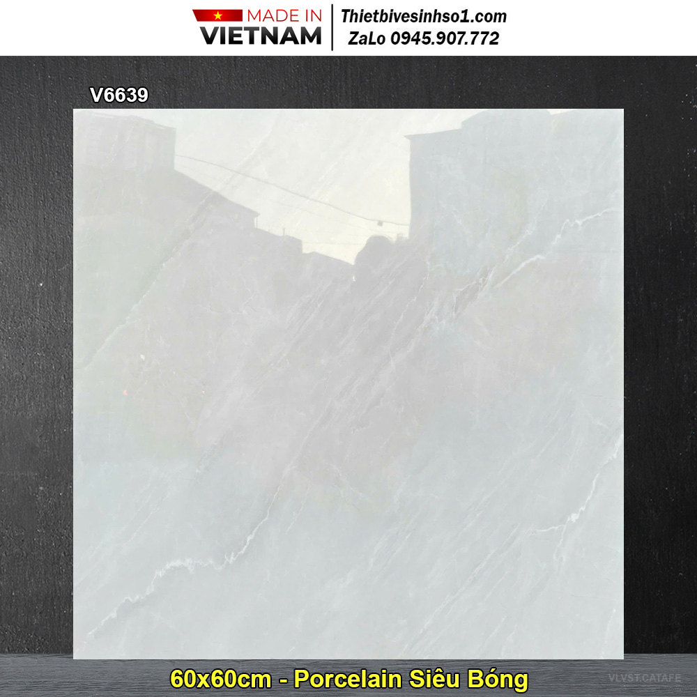 Gạch 60x60 Vesta V6639 Vân Đá Sáng