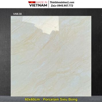 Gạch 60x60 Vesta V6638 Vân Vàng