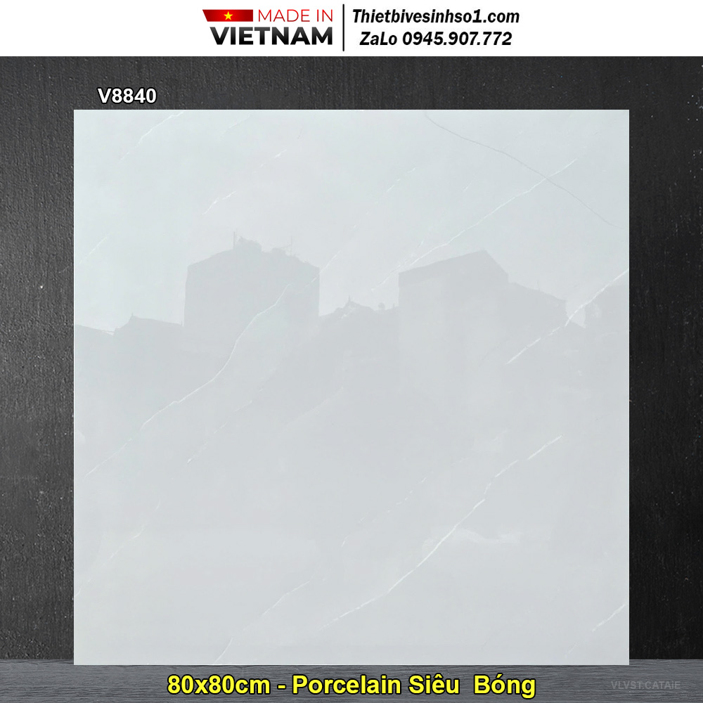 Gạch 80x80 Vesta V8840 Vân Xám