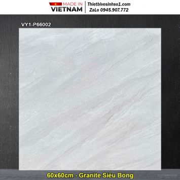 Gạch 60x60 Việt Ý VY1-P66002 Vân Đá Xám