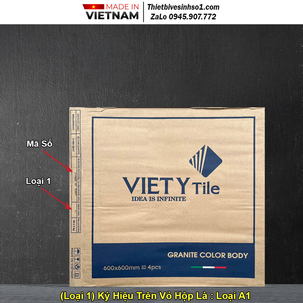 Vỏ Hộp Gạch 60x60 Việt Ý Loại 1