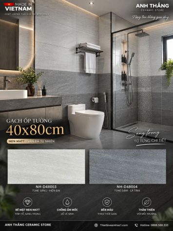 Gạch 40x80 Việt Ý NH-D48004, NH-D48003