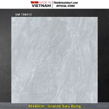 Gạch 80x80 Việt Ý SM-T88012 Vân Xám