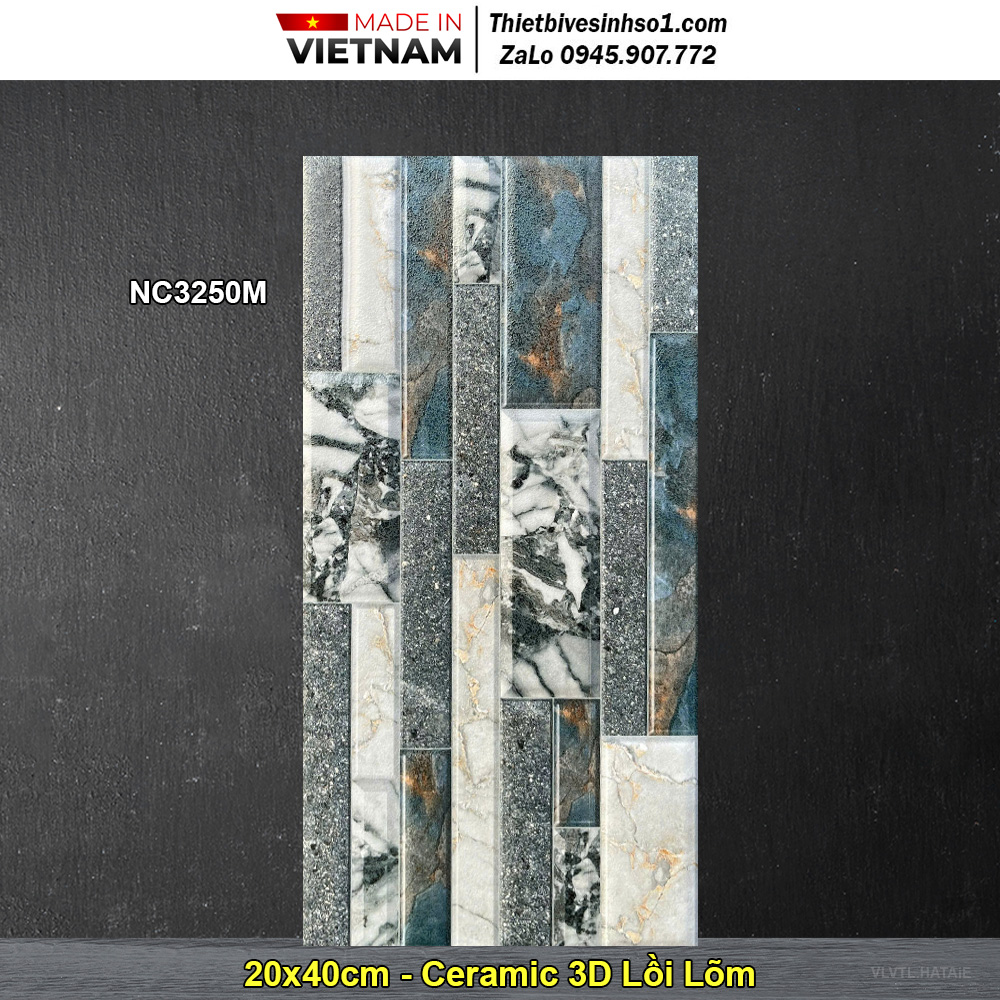 Gạch Thẻ Trang Trí 20x40 Vitaly NC3250M