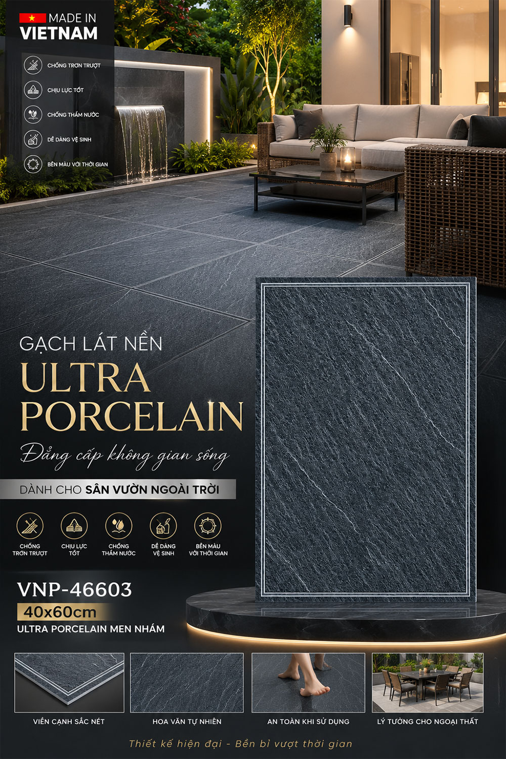 Gạch 40x60 VNHome VNP-46603 Gạch 40x60 VNHome VNP-46603