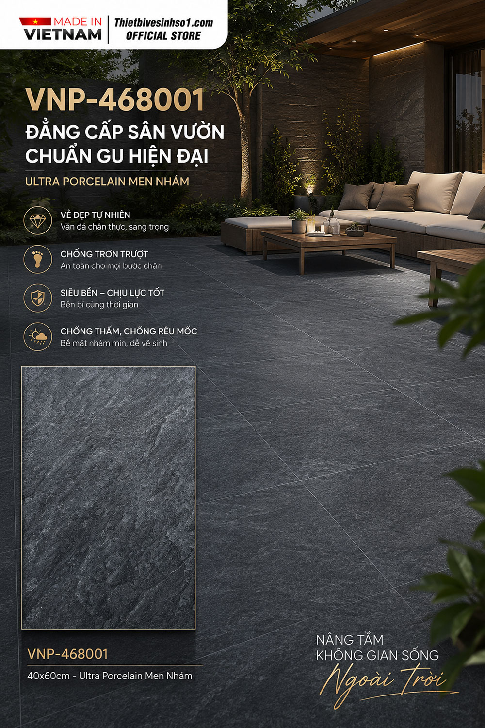 Gạch 40x60 VNHome VNP-468001 Gạch 40x60 VNHome VNP-468001