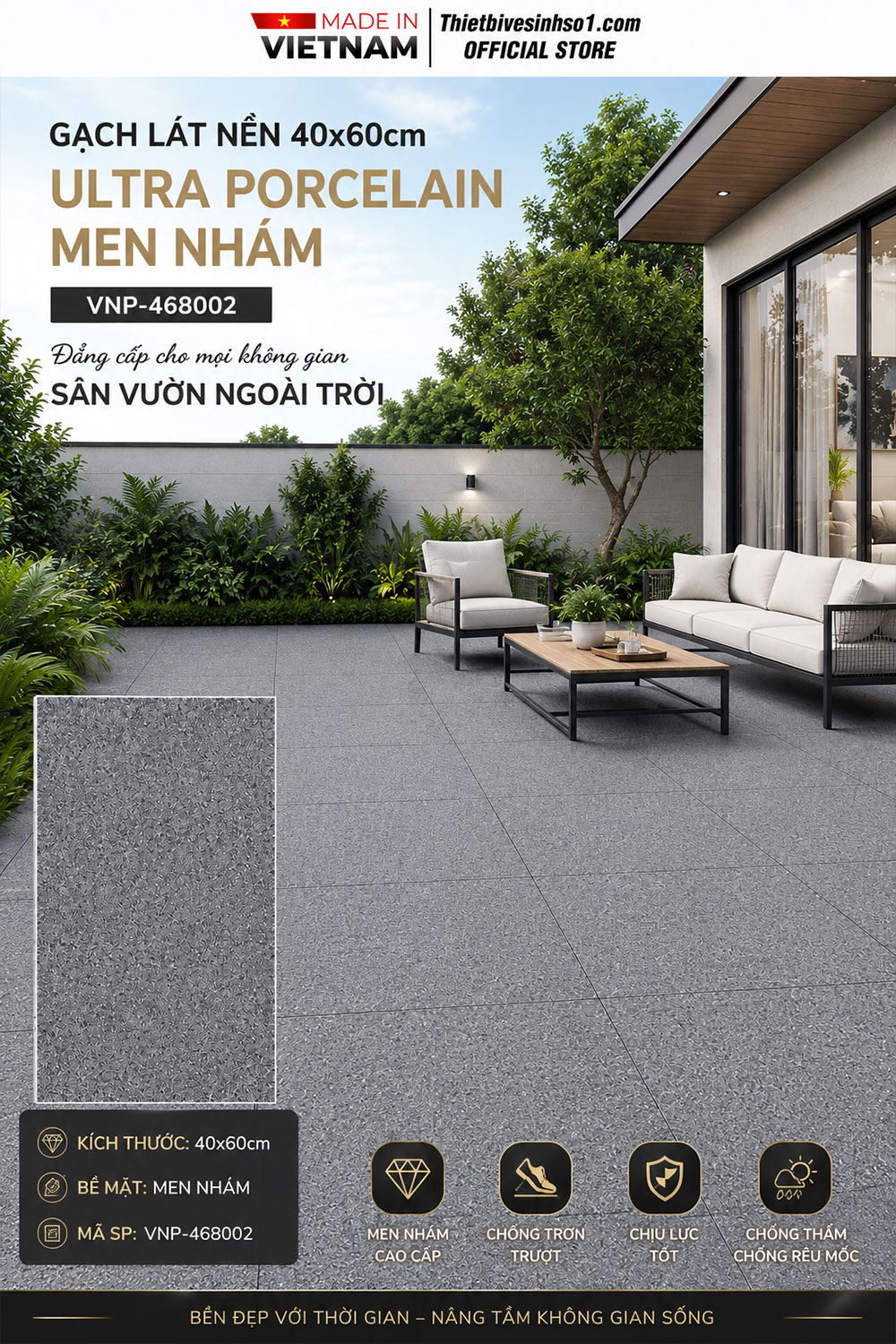 Gạch 40x60 VNHome VNP-468002 Gạch 40x60 VNHome VNP-468002