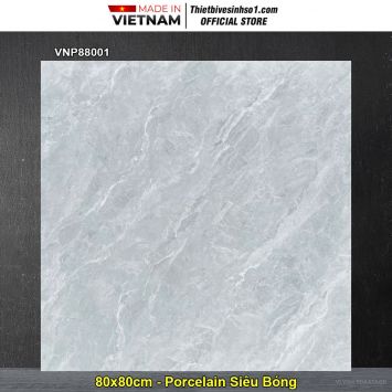 Gạch 80x80 VNHome VNP88001 Vân Xám