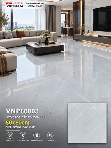 Gạch 80x80 VNHome VNP88003 Vân Xám
