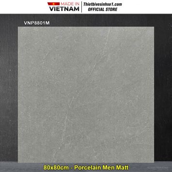 Gạch 80x80 VNHome VNP8801M Vân Xi Măng