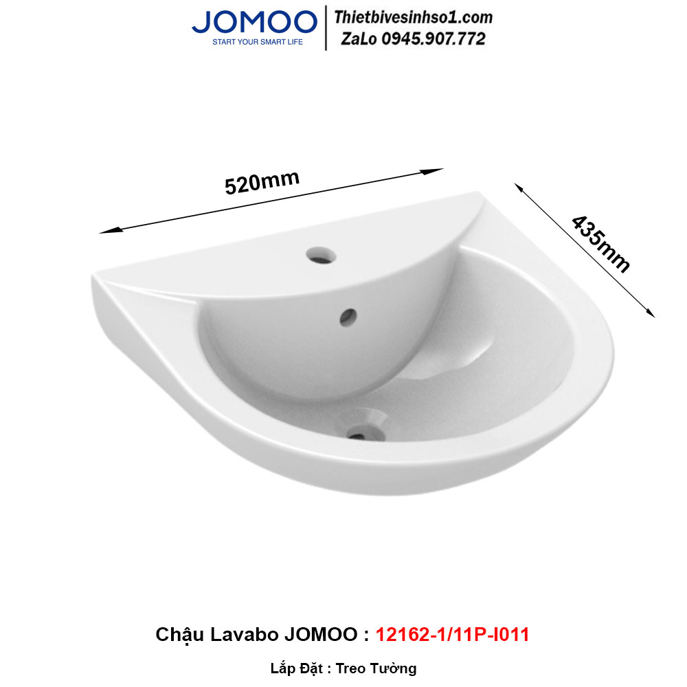 Chậu Lavabo JOMOO 12162-1/11P-I011