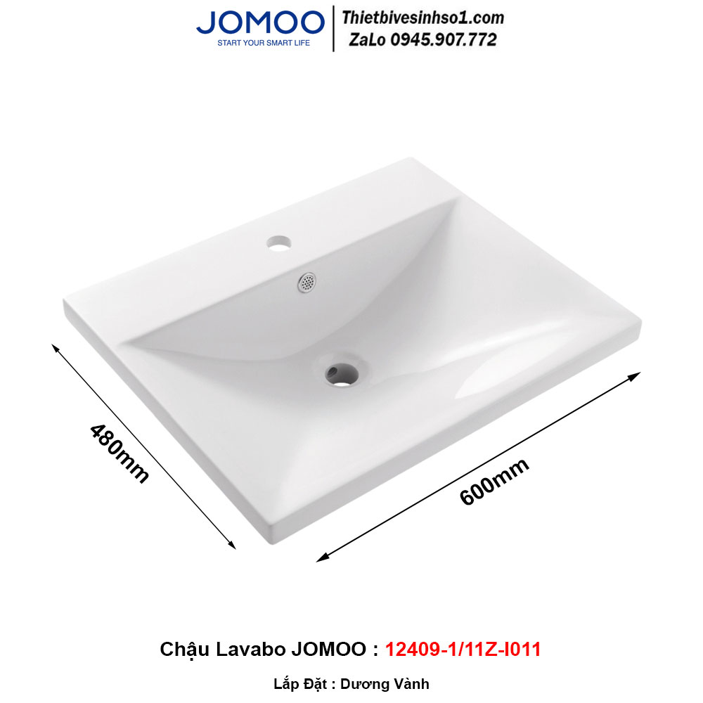 Chậu Lavabo JOMOO 12409-1/11Z-I011