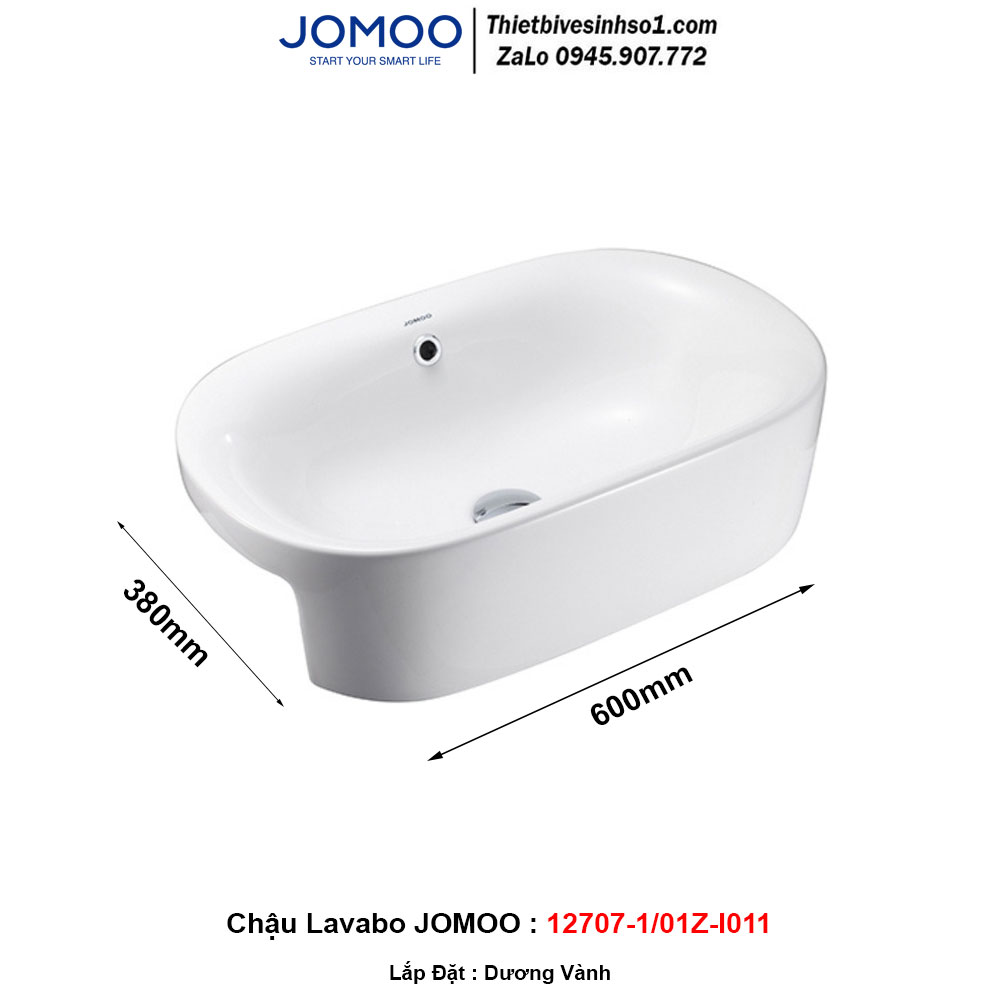 Chậu Lavabo JOMOO 12707-1/01Z-I011