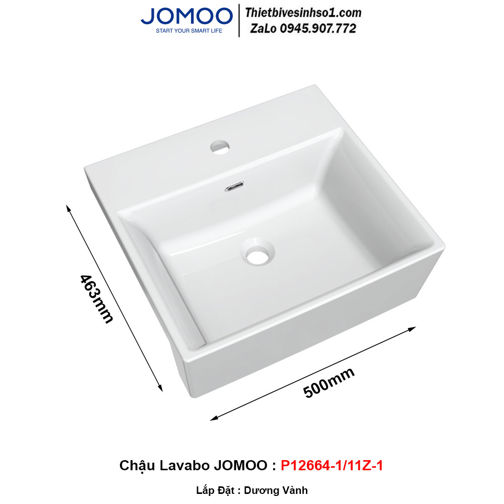 Chậu Lavabo JOMOO P12664-1/11Z-1