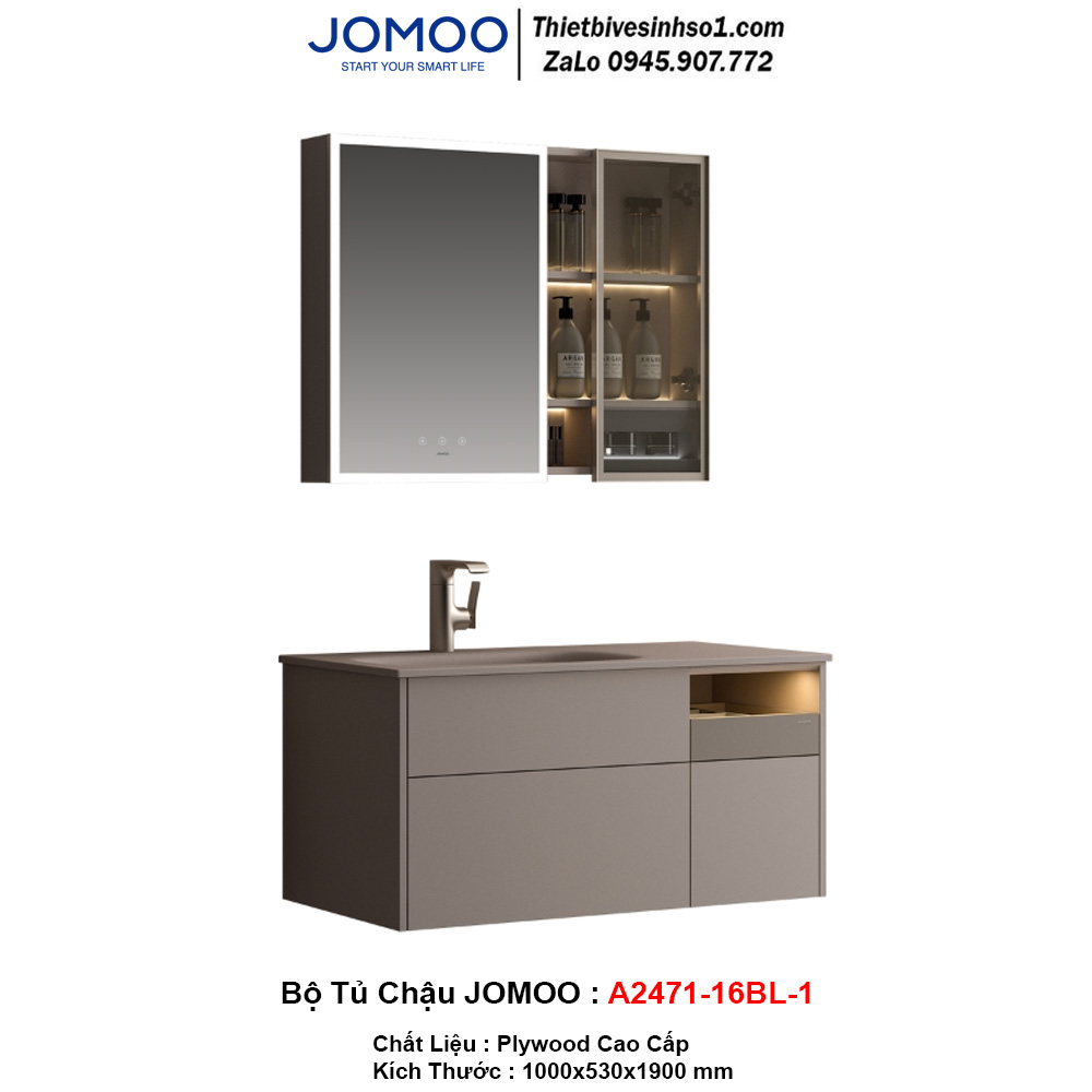 Bộ Tủ Chậu JOMOO A2471-16BL-1