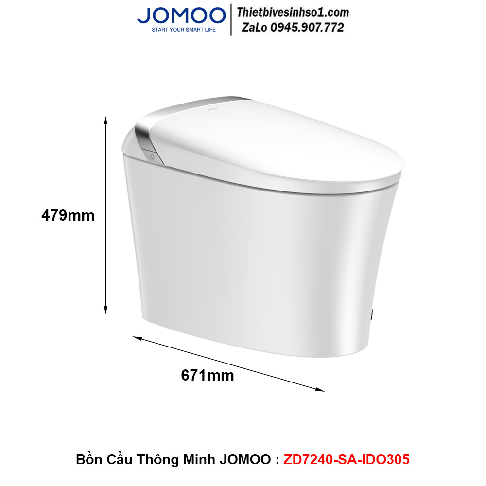 Bồn Cầu Thông Minh Điện Tử JOMOO ZD7240-SA-IDO305