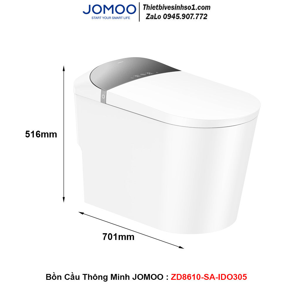 Bồn Cầu Thông Minh Điện Tử JOMOO ZD8610-SA-IDO305