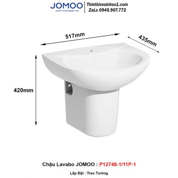 Chậu Lavabo JOMOO P12748-1/11P-1