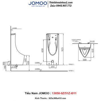 Tiểu Nam Treo Tường JOMOO 13050-0Z/51Z-I011