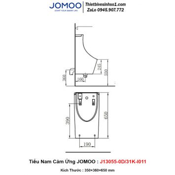 Tiểu Nam Treo Tường JOMOO J13055-0D/31K-I011