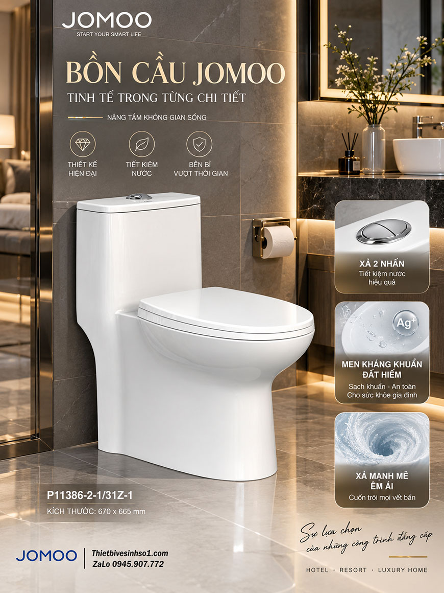Bồn Cầu JOMOO P11386-2-1-31Z-1 Bồn Cầu JOMOO P11386-2-1-31Z-1