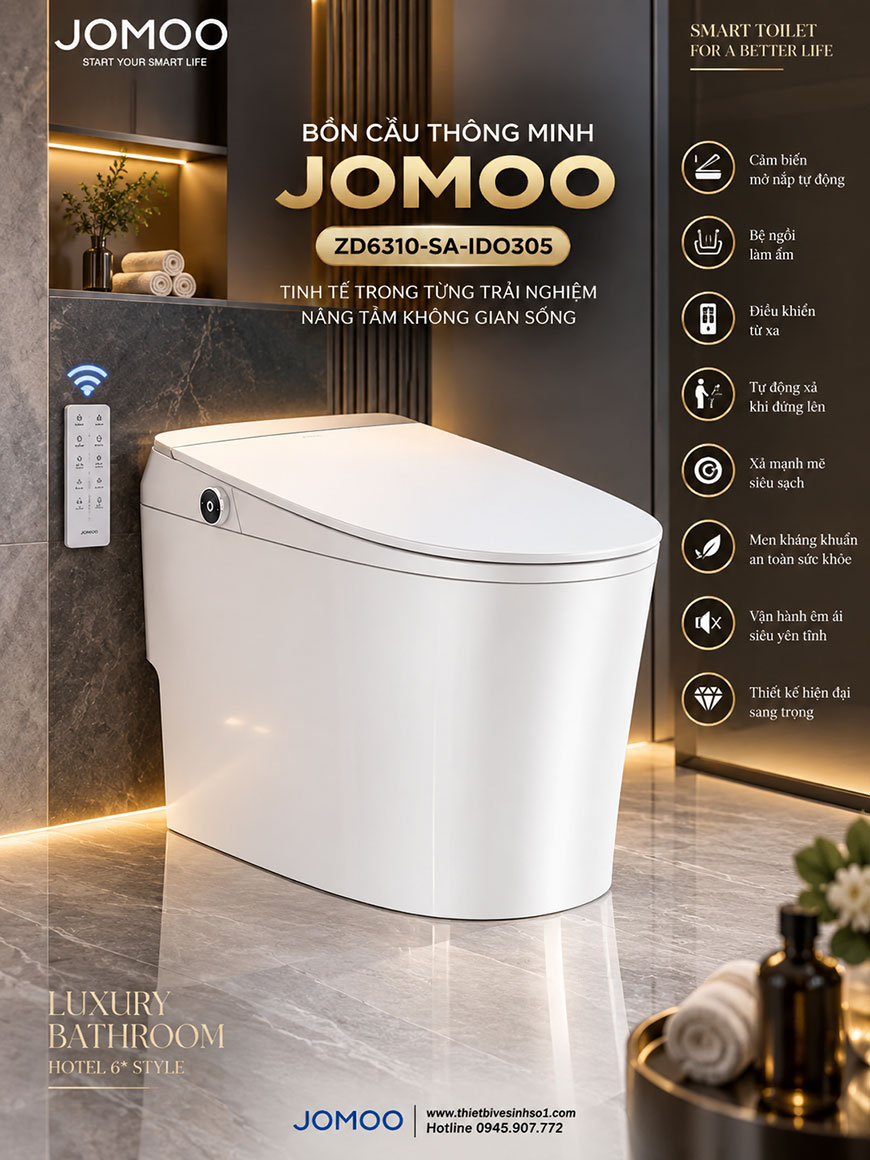 Bồn Cầu Thông Minh JOMOO ZD6310-SA-IDO305 Bồn Cầu Thông Minh JOMOO ZD6310-SA-IDO305