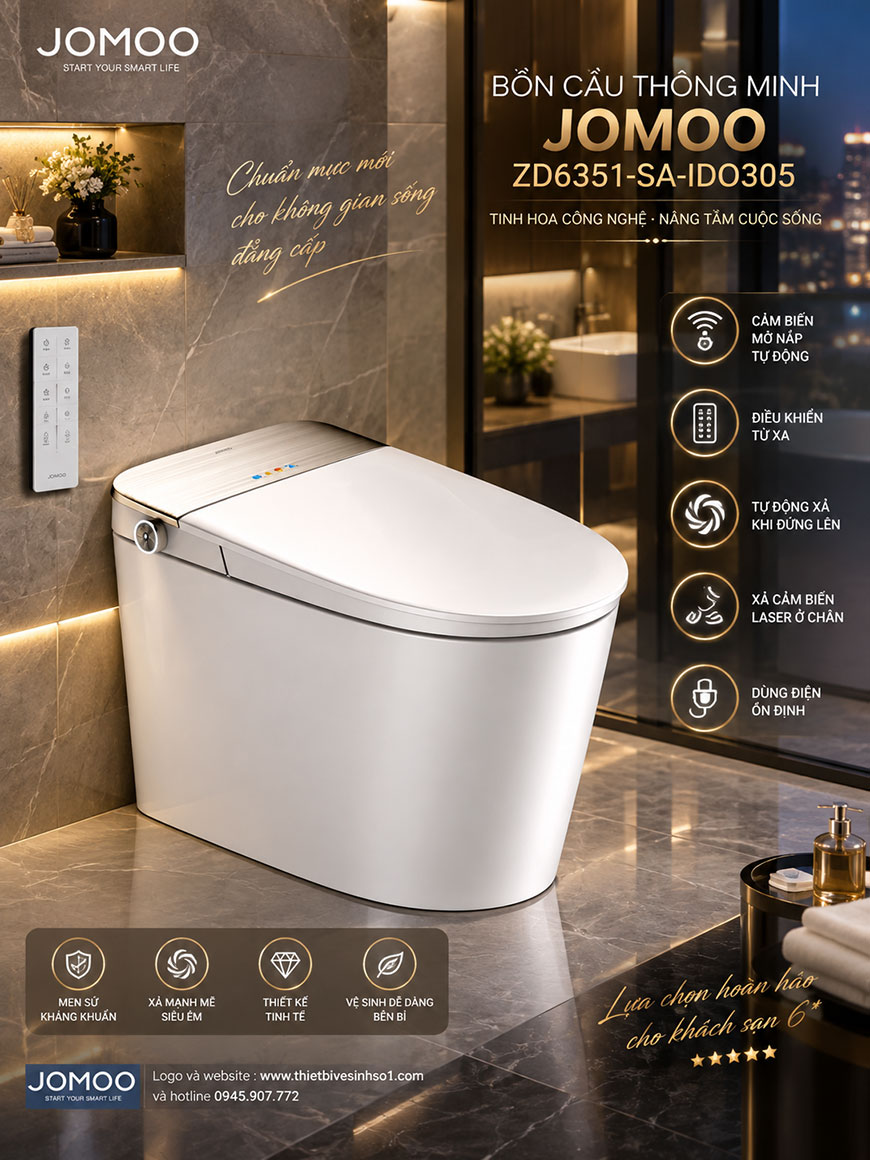 Bồn Cầu Thông Minh JOMOO ZD6351-SA-IDO305 Bồn Cầu Thông Minh JOMOO ZD6351-SA-IDO305
