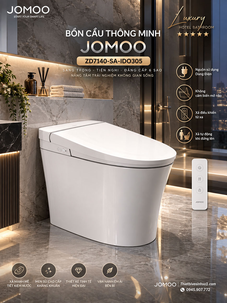 Bồn Cầu Thông Minh JOMOO ZD7140-SA-IDO305 Bồn Cầu Thông Minh JOMOO ZD7140-SA-IDO305