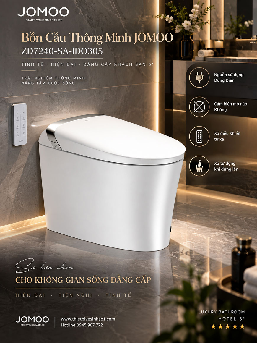 Bồn Cầu Thông Minh JOMOO ZD7240-SA-IDO305 Bồn Cầu Thông Minh JOMOO ZD7240-SA-IDO305