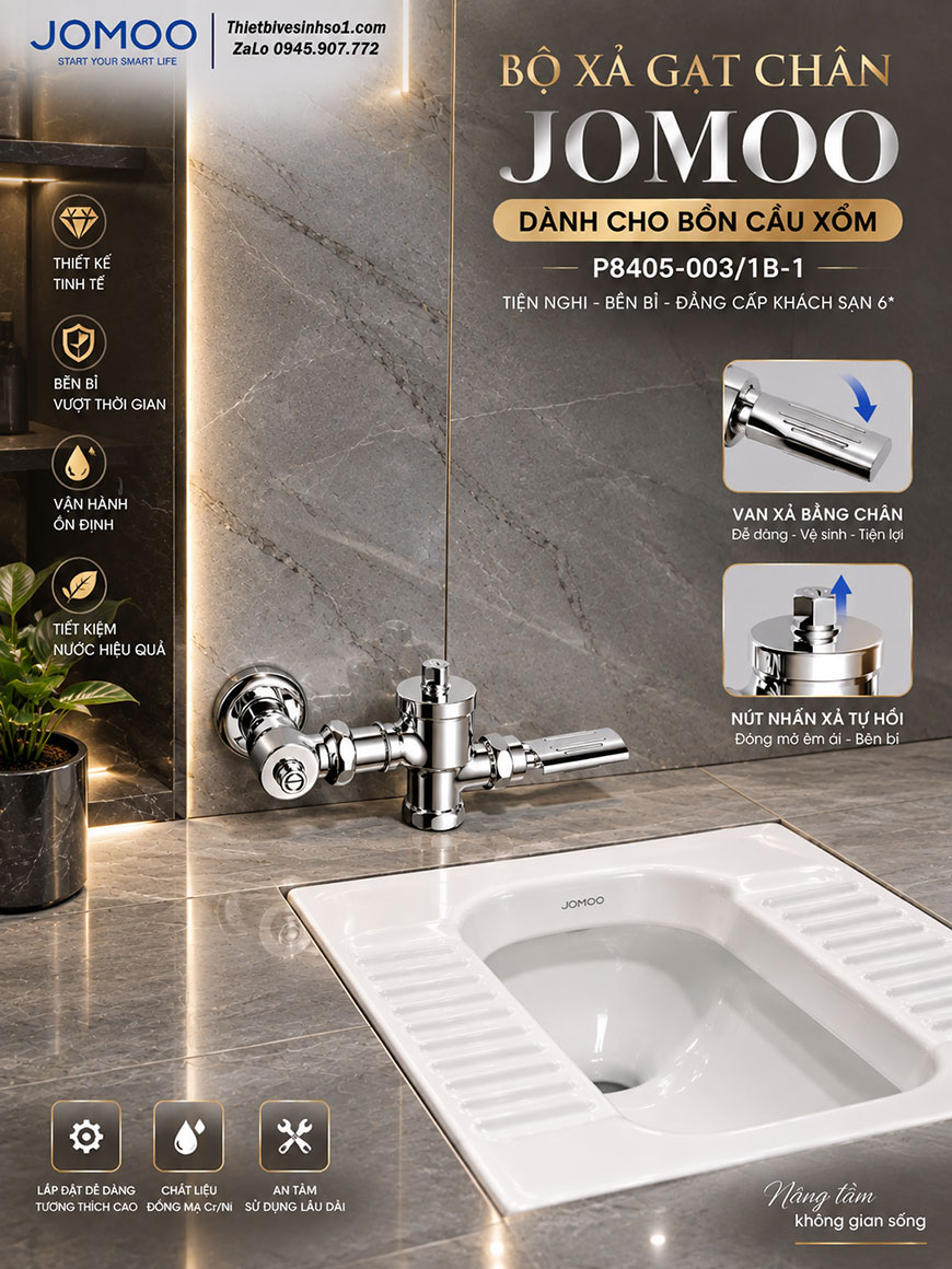 Bộ Xả Gạt Chân JOMOO P8405-003-1B-1 Bộ Xả Gạt Chân JOMOO P8405-003-1B-1