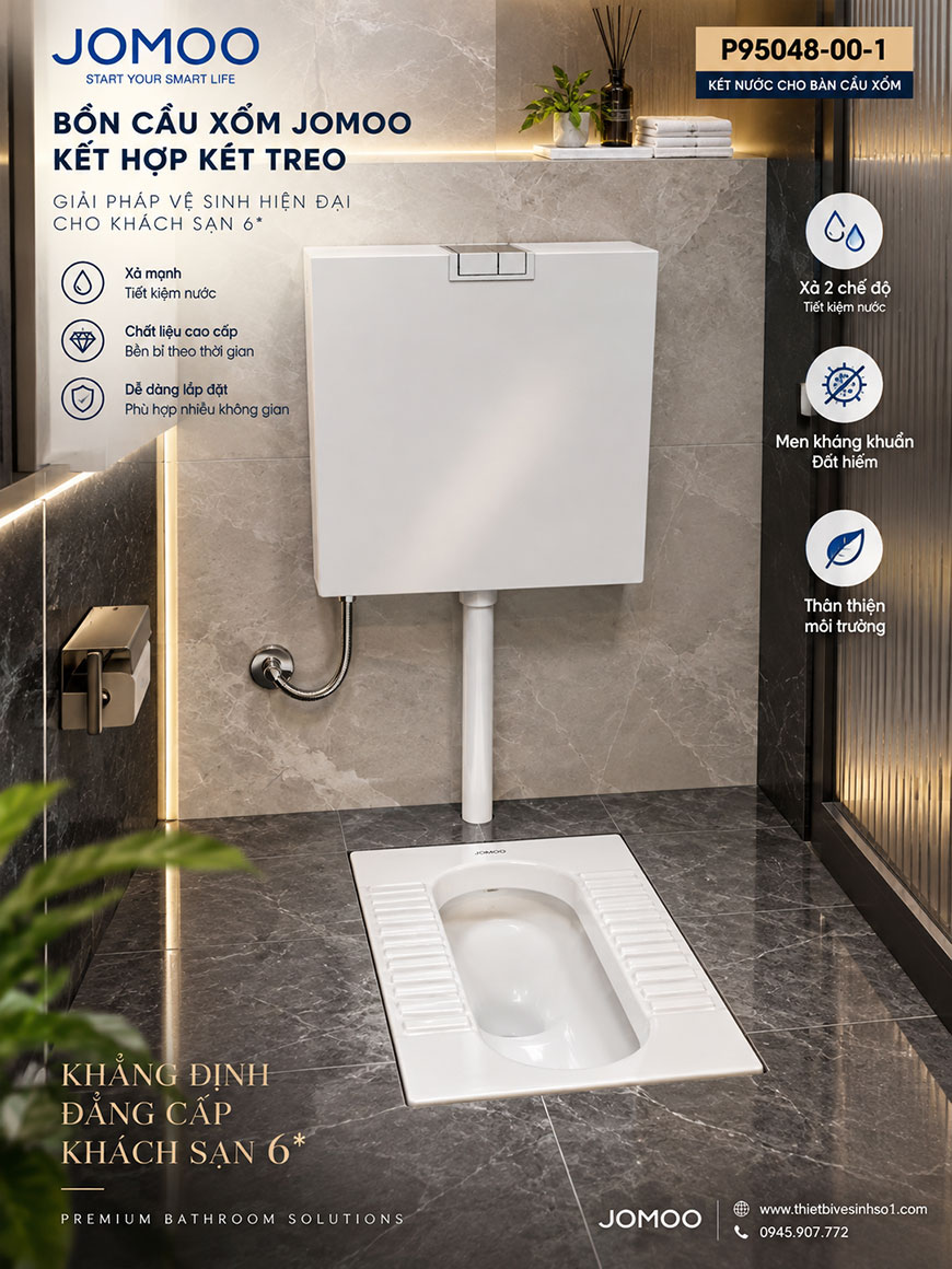 Két Nước Cho Bàn Cầu Xổm JOMOO P95048-00-1 Két Nước Cho Bàn Cầu Xổm JOMOO P95048-00-1