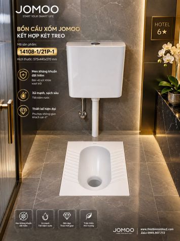 Bồn Cầu Xổm JOMOO 14108-1-21P-1