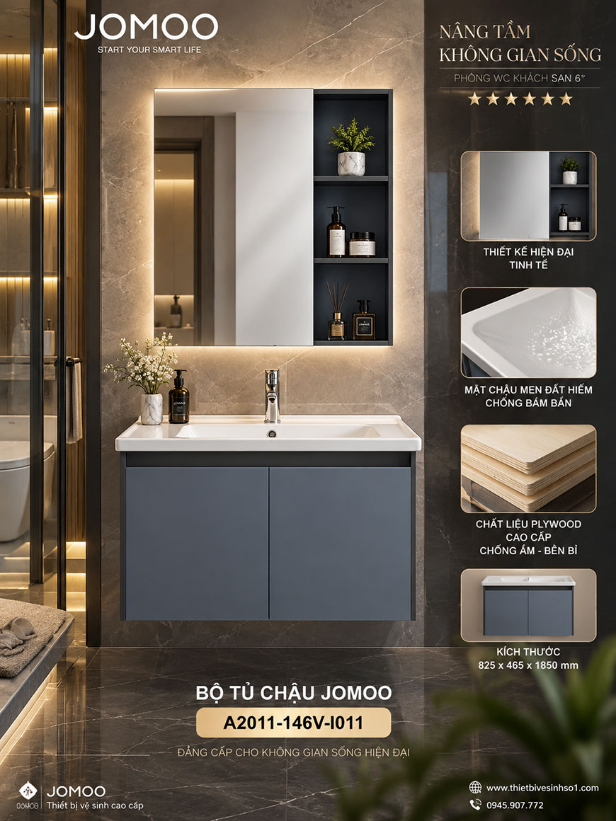 Bộ Tủ Chậu JOMOO A2011-146V-I011 Bộ Tủ Chậu JOMOO A2011-146V-I011
