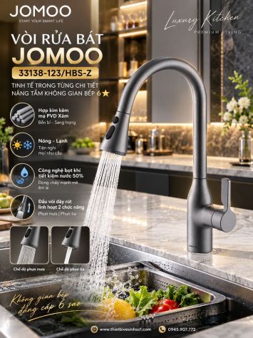 Vòi Rửa Bát JOMOO 33138-123-HBS-Z