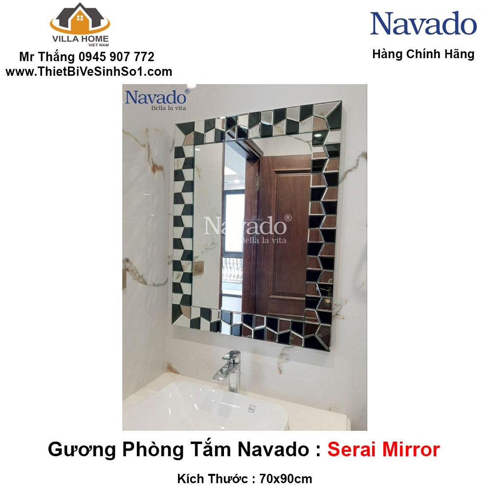 Tổng kho Navado Hà Nội Serai Mirror đã cập nhật sản phẩm mới nhất của họ, gương nhà tắm Navado, một món đồ nội thất không thể thiếu cho phòng tắm của bạn. Điều đặc biệt về sản phẩm Navado là chất lượng và độ bền cao cùng với kiểu dáng độc đáo. Hãy thưởng thức hình ảnh sản phẩm và cảm nhận sự khác biệt đến từ Navado.
