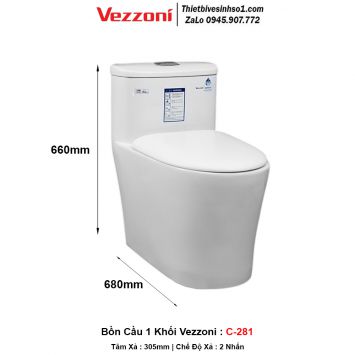 Bồn Cầu Vezzoni C-281