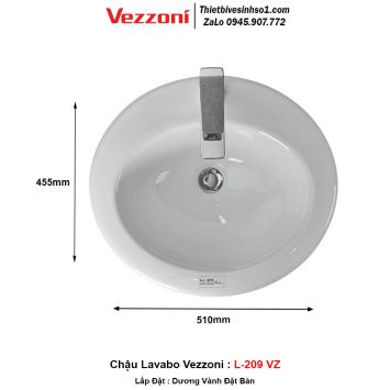 Chậu Lavabo Vezzoni L-209 VZ