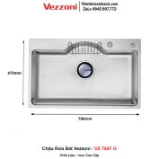 Chậu Rửa Bát Vezzoni VZ-7847G