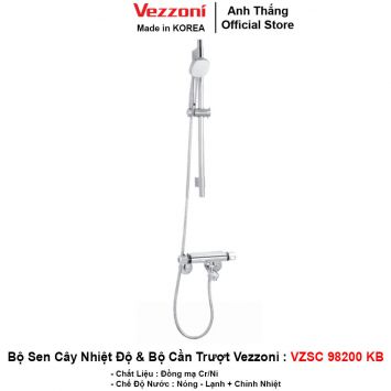 Bộ Sen Cây Chỉnh Nhiệt Vezzoni VZSC-98200KB