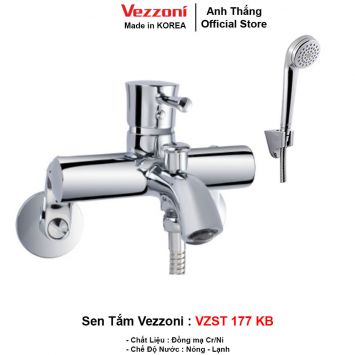 Bộ Sen Tắm Nóng Lạnh Vezzoni VZST-177KB