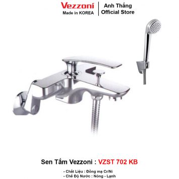 Bộ Sen Tắm Nóng Lạnh Vezzoni VZST-702KB