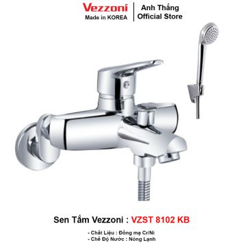 Bộ Sen Tắm Nóng Lạnh Vezzoni VZST-8102KB