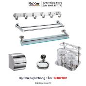 Bộ Phụ Kiện 6 Món inox Phòng Tắm RXKPK01