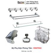 Bộ Phụ Kiện 6 Món inox Phòng Tắm RXKPK02