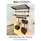 Bộ Phụ Kiện 6 Món inox Xám Phòng Tắm RXKPK20