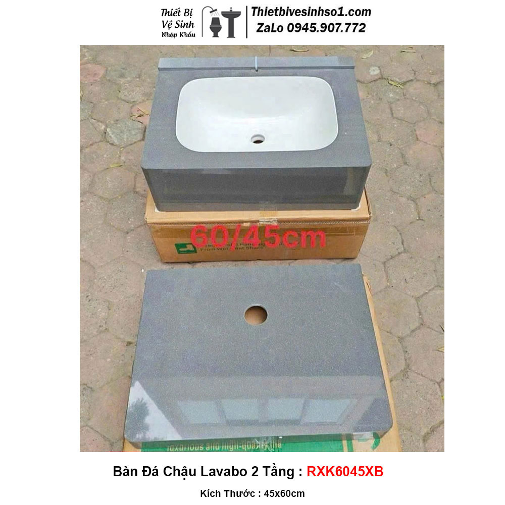 Bàn Đá Chậu Lavabo 2 Tầng RXK6045XB Bàn Đá Chậu Lavabo 2 Tầng RXK6045XB