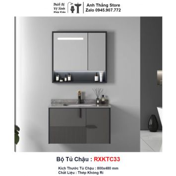 Bộ Tủ Chậu Màu Đen RXKTC33